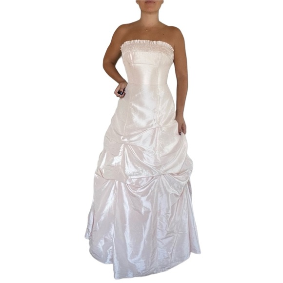 Jovani Strapless Ballgown Light Pink - Picture 2 of 5